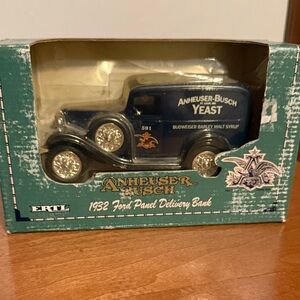 Anheuser-Busch Blue Ford Panel Delivery Collectible Bank